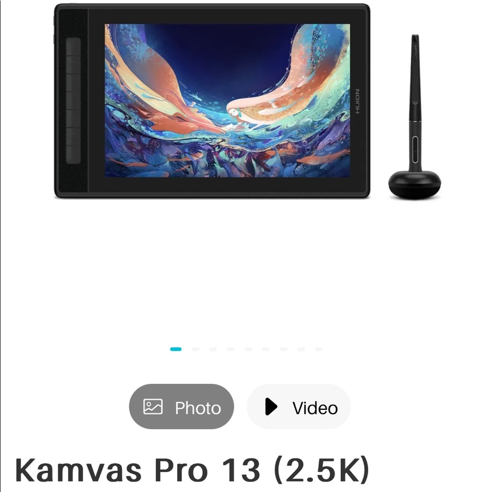 New! Huion Kamvas Pro 13(2.5k) drawing tablet